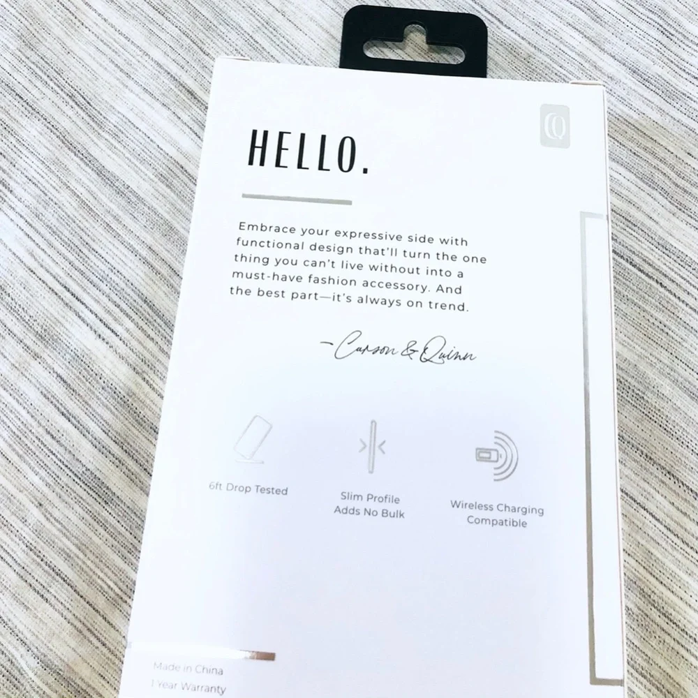 NEW Carson & Quinn Black Silicone Case iPhone11Pro